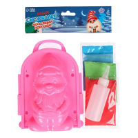 Снежколеп-песколеп &laquo;Гномик&raquo; + красящий порошок 15 г, набор, цвета МИКС, на новый год