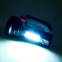 Фонарь светодиодный аккумуляторный ручной, 10+5 Вт, JL-501, 2000 мАч, XPE, USB Фонарь светодиодный аккумуляторный ручной, 10+5 Вт, JL-501, 2000 мАч, XPE, USB