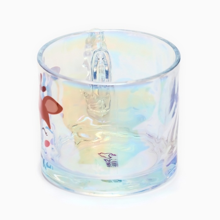 Новый год. Кружка стеклянная &laquo;Олененок&raquo;, 300 мл