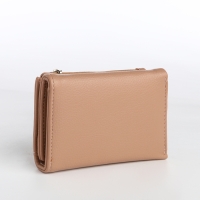Кошелёк женский на магните, цвет бежевый Кошелёк женский на магните, цвет бежевый