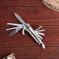 Нож швейцарский "Спасатель" 12в1, серебристый Нож швейцарский "Спасатель" 12в1, серебристый