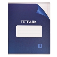 Комплект тетрадей из 10 штук, 18 листов в линию Calligrata "Однотонная Классика с уголком. Эконом", обложка мелованный картон, ВД-лак, блок №2, белизна 75% (серые листы), 5 видов по 2 штуки