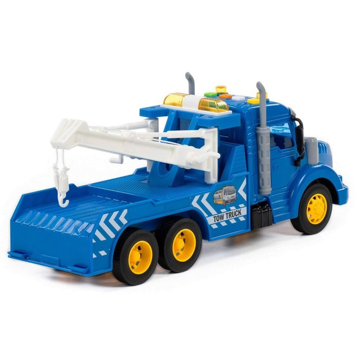 Автомобиль-эвакуатор &laquo;Профи&raquo;, инерционный, со светом и звуком, цвет синий