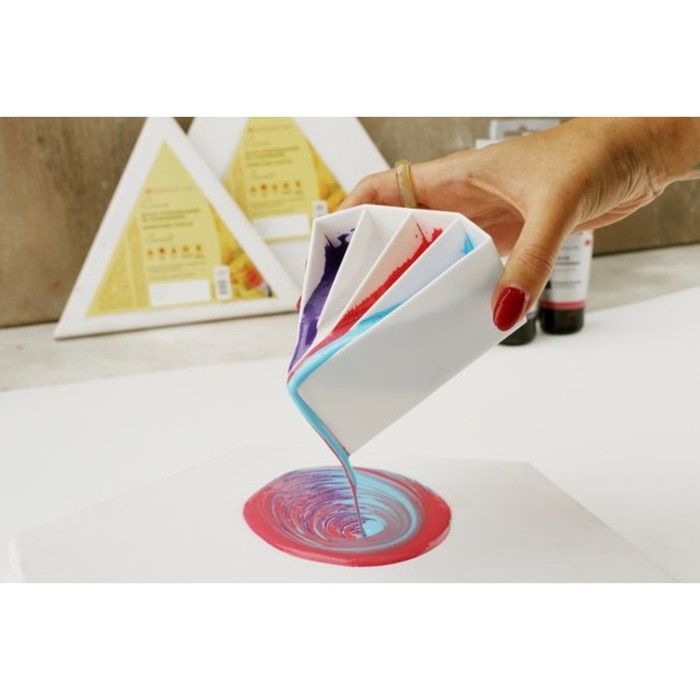 Стакан для техники Стакан для техники "флюид арт", ЗХК "Сонет", 4 секции, блистер