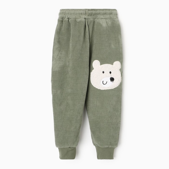 Брюки для мальчиков, НАЧЁС, цвет зелёный, рост 80-86 см