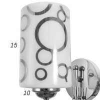 Бра 2581/1 E27 40 вт хром Бра 2581/1 E27 40 вт хром