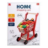 Продуктовая тележка &laquo;Шопинг&raquo; с продуктами, 42 предмета