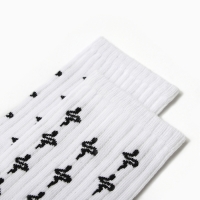 Новый год. Символ года. Змея. Носки мужские "чёрная змея", цвет белый, р-р 29 Новый год. Символ года. Змея. Носки мужские "чёрная змея", цвет белый, р-р 29