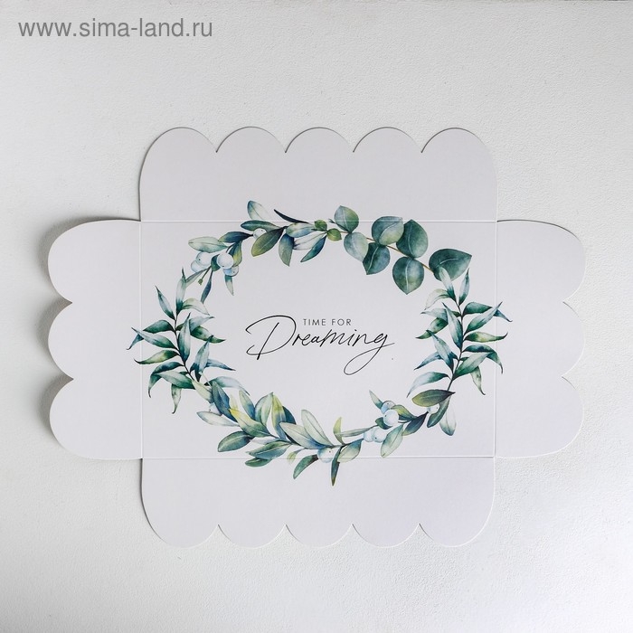 Коробка для печенья, кондитерская упаковка с PVC крышкой, &laquo;Крафт&raquo;, 20 х 30 х 8 см