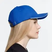 Бейсболка Buffalo, ярко-синяя с белым