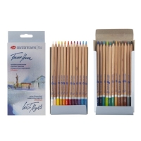 Карандаши акварельные набор 24 цвета, ЗХК "Белые ночи", профессиональные Карандаши акварельные набор 24 цвета, ЗХК "Белые ночи", профессиональные