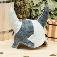 Шапка для бани "Викинг" комбинированная Шапка для бани "Викинг" комбинированная