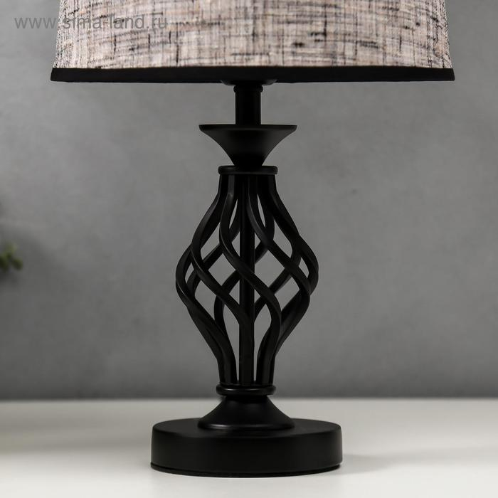 Лампа настольная 16229/1BK Е27 40Вт черный 25х25х42 см