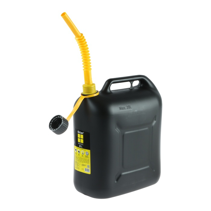 Канистра ГСМ Oktan DIESEL, 20 л, пластиковая, черная Канистра ГСМ Oktan DIESEL, 20 л, пластиковая, черная