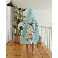 Полотенце-пончо детское махровое Крошка Я "Единорог", 60*120см, 100% хлопок, 300гр/м2 Полотенце-пончо детское махровое Крошка Я "Единорог", 60*120см, 100% хлопок, 300гр/м2