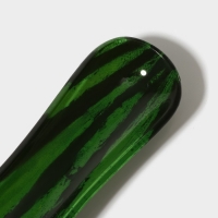 Подставка стеклянная под ложку Доляна &laquo;Сладкий арбуз&raquo;, 23,5&times;8,3&times;1,5 см