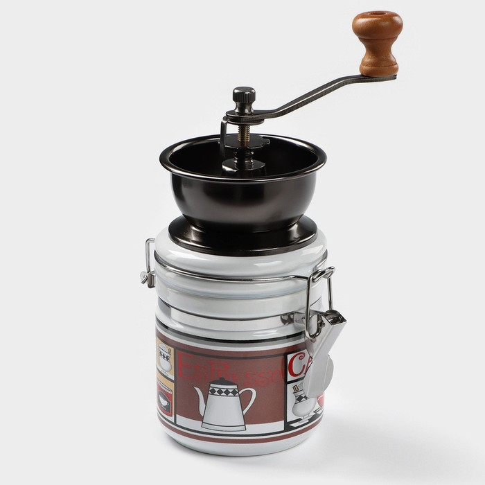 Кофемолка ручная Доляна &laquo;Латте&raquo;, 17&times;12,2 см, керамический механизм