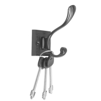 Крючок мебельный CAPPIO ETERNITY, двухрожковый, черный Крючок мебельный CAPPIO ETERNITY, двухрожковый, черный