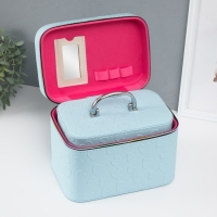 Шкатулка кожзам с зеркалом "Сердца" св-голубая набор 3 шт 19х10,5х10,5 21х13х14 15х23х17 см Шкатулка кожзам с зеркалом "Сердца" св-голубая набор 3 шт 19х10,5х10,5 21х13х14 15х23х17 см