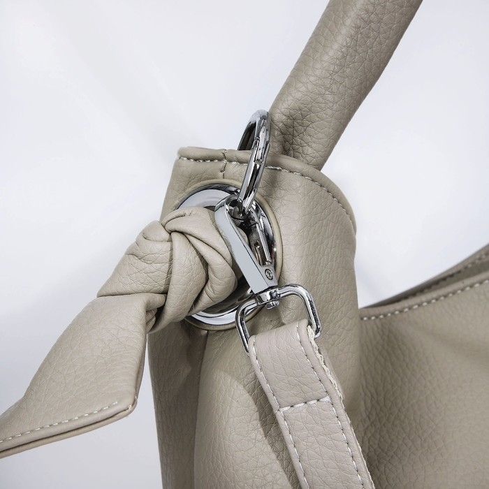 Сумка-тоут на молнии, 2 наружных кармана, цвет серый Сумка-тоут на молнии, 2 наружных кармана, цвет серый