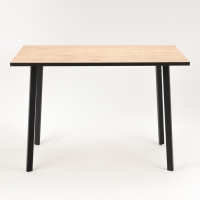 Стол обеденный МОДЕРН LAKSI, 1104x594x756, чёрный /дуб ирландский