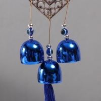 Музыка ветра металл от сглаза "Ажурное сердце" 5 колокольчиков 5,5х45 см Музыка ветра металл от сглаза "Ажурное сердце" 5 колокольчиков 5,5х45 см