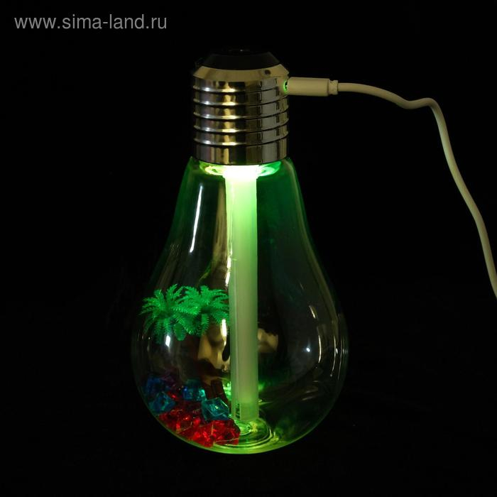 Увлажнитель воздуха Luazon LHU-06, ультразвуковой, 400 мл, 2 Вт, USB, портативный, микс