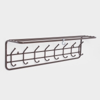 Вешалка с полкой 100 см, цвет Коричневый Вешалка с полкой 100 см, цвет Коричневый