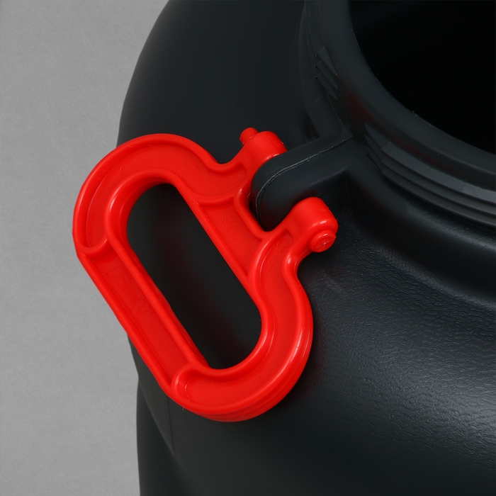 Фляга хозяйственно-бытовая, 50 л, с ручками, чёрная