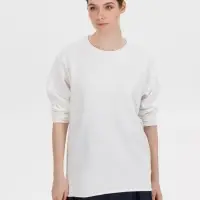 Лонгслив унисекс Siluetti Fuori, молочно-белый, размер S/M