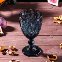 Набор для напитков из стекла &laquo;Круиз&raquo;, 7 предметов: кувшин 1,1 л, 6 бокалов 300 мл, цвет синий