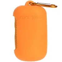 Охлаждающее полотенце Narvik в силиконовом чехле, оранжевое Охлаждающее полотенце Narvik в силиконовом чехле, оранжевое