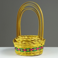 Набор корзин, 17х9/30 см, 19х9,5/32 см,21х10/34 см, 24х11/35 см, 26х11/37,5 см, 5 шт, бамбук 1029633 Набор корзин, 17х9/30 см, 19х9,5/32 см,21х10/34 см, 24х11/35 см, 26х11/37,5 см, 5 шт, бамбук 1029633