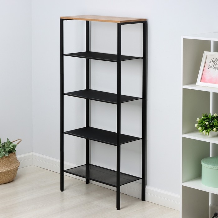 Стеллаж «Торонто 25», 67×30×146,5 см, цвет чёрный Стеллаж «Торонто 25», 67×30×146,5 см, цвет чёрный