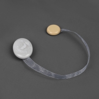 Подхват для штор, 5 × 3,5 см, цвет светло-серый Подхват для штор, 5 × 3,5 см, цвет светло-серый