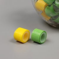 Клейкая лента пластик в банке "Зелёный и жёлтый" н-р 40 шт 1,2 см, дл. 0,9 м 7х7х9см Клейкая лента пластик в банке "Зелёный и жёлтый" н-р 40 шт 1,2 см, дл. 0,9 м 7х7х9см