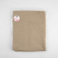 Лоскут флис, односторонний, 50 &times; 50 см, 190 г/м, цвет бежевый №2D