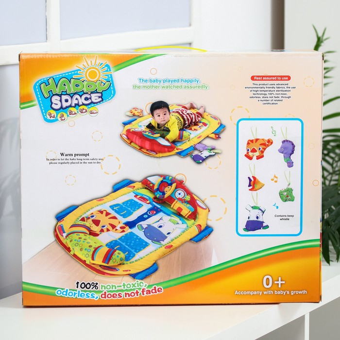 Развивающий коврик «Тачка», с подушкой Развивающий коврик «Тачка», с подушкой