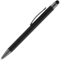 Ручка шариковая Atento Soft Touch Stylus со стилусом, черная Ручка шариковая Atento Soft Touch Stylus со стилусом, черная