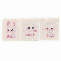 Антистресс сквиш мялка &laquo;Зайка&raquo;, с наклейки, в пакете