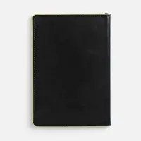 Ежедневник Alanis, недатированный, черный c желтым