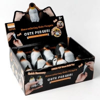 Мялка-тянучка &laquo;Пингвин&raquo; с песком, виды МИКС