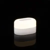 Станция беспроводной зарядки с колонкой и ночником Trilogy, белая