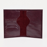 Обложка для паспорта, цвет бордовый