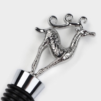 Пробка для бутылки Magistro Deer, 12,5 см, цвет серебристый Пробка для бутылки Magistro Deer, 12,5 см, цвет серебристый