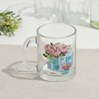 Кружка стеклянная «Чайная. Модные штучки», 320 мл Кружка стеклянная «Чайная. Модные штучки», 320 мл