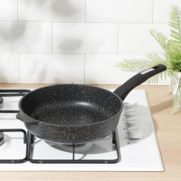 Сковорода &laquo;Гранит Black&raquo; Induction Pro, d=26 см, пластиковая ручка, антипригарное покрытие, цвет чёрный