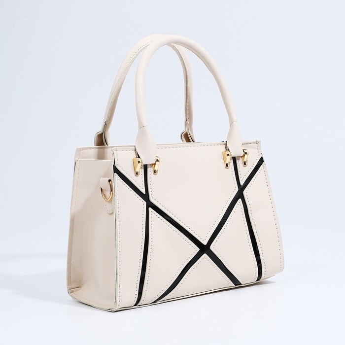 Сумка женская тоут на молнии, цвет белый Сумка женская тоут на молнии, цвет белый