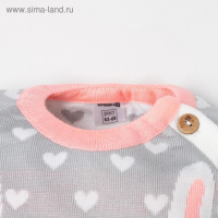 Комбинезон вязаный Крошка Я "Зайчик" рост 62-68 см