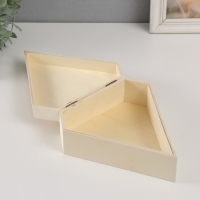 Шкатулка дерево под роспись "Бриллиант" без замка 20х21,5х8 см Шкатулка дерево под роспись "Бриллиант" без замка 20х21,5х8 см